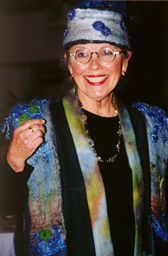 Felted Alpaca Hat and Epaulets & Alpaca Panel Coat